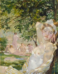 Baigneurs au soleil
