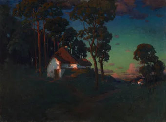 Village au coucher du soleil, 1923