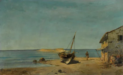 La maison du pêcheur sur la plage