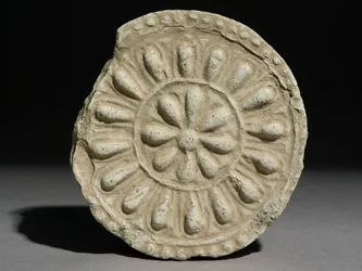 Tuile de toit circulaire, période Silla unifiée
