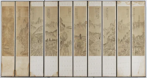 Scènes de paysage, dynastie Choson