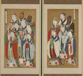 Scène processionnelle, dynastie Choson