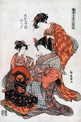 Courtisane à sa toilette, 19ème siècle