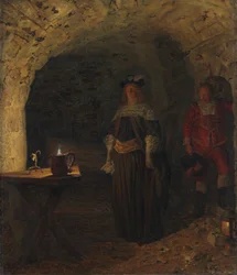 Leonora Christina, conduite par Frederik Ahlefeldt dans la Tour Bleue, 1893