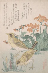 Alouettes et primevères, vers 1805-10
