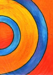 Cercles aux couleurs vives