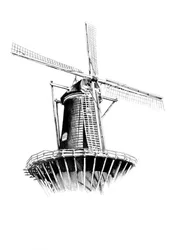 Moulin à vent hollandais classique