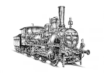 Locomotive à vapeur classique