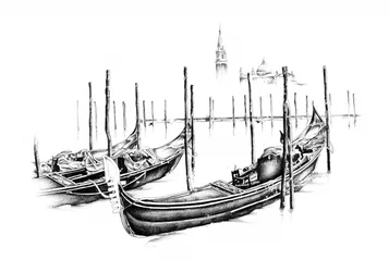 Les gondoles classiques de Venise
