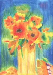 Esquisse de dessin floral n° 23