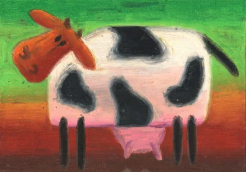 La vache joyeuse et fantaisiste