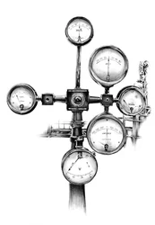 Mécanisme de jauge industrielle