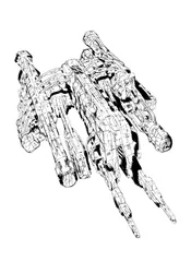 Un véhicule de science-fiction sophistiqué