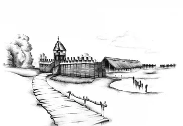 Village fortifié médiéval