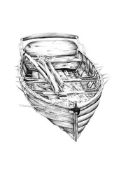 Vieille barque rustique