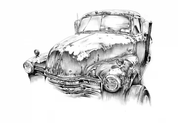 Camion vintage rouillé