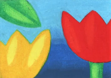 Abstrait floral éclatant
