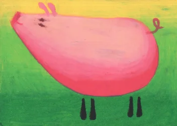 Un cochon rose fantaisiste