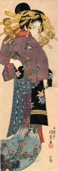 Une Bijin debout, vers 1820