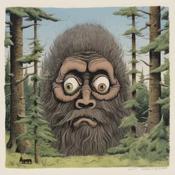 visage dans les arbres 2