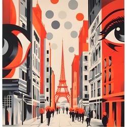 Affiche publicitaire, Paris, France 4