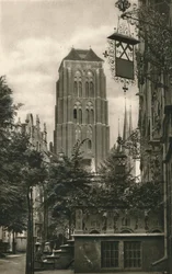 Danzig. Jopengasse - Marienkirche, 1931