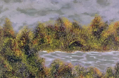 Tempête silencieuse, 2004 (acrylique sur papier)