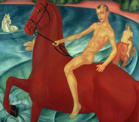 Bain du cheval rouge, 1912