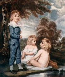 Enfants se baignant, 18e siècle, 1912