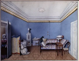 Dans la chambre à coucher