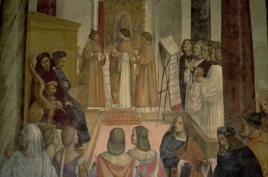 Scène chorale, de la vie de Saint Benoît