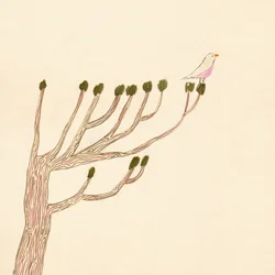 Oiseau sur un arbre, 2023 (dessin)