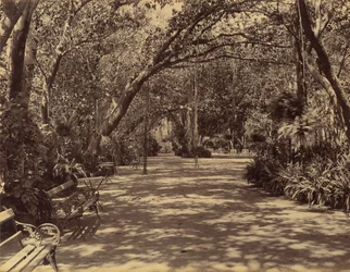 Jardin du palais Sookh-Vilas, 1880-90