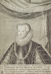 Anna Habsbourg (1573-98) reine de Pologne, 1596