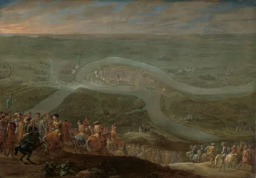 Le roi Louis XIV et son entourage au siège de Schenkenschans, vers 1675 (huile sur toile)