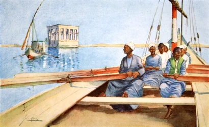 Vers Philae en felouque, 1908