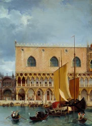 Commerce maritime devant le Palais des Doges (détail)