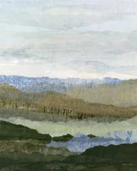 La sérénité des montagnes en couches