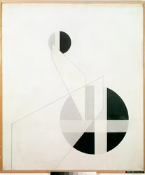 Composition A XX Peinture par László Moholy-Nagy