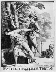 Araspe déclarant sa passion à Panthee - Panthee, tragédie par François l