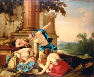 Mercure confie Bacchus aux soins des nymphes, 1638