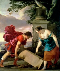 Thésée et sa mère Aethra, vers 1635-36