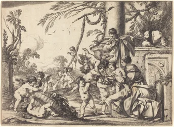 Sainte Famille avec putti