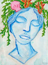 Sirène, 2025 (acrylique sur toile)
