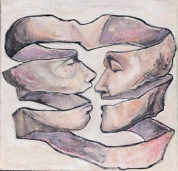 Théorie des cordes, c.2019 (acrylique sur toile)