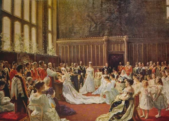 Le mariage du roi George V, 1894, vers 1915