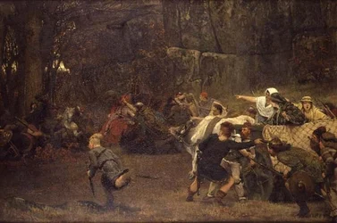 Gunthram Bose et ses filles, 572 après J.-C.