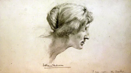 Étude de portrait de Miss Barber