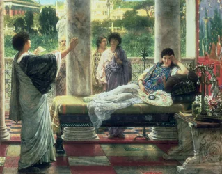 Catulle lisant ses poèmes chez Lesbie, 1870