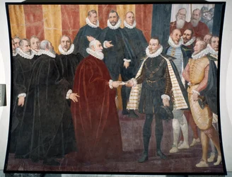 Rencontre du Doge Giacomo Durazzo Grimaldi et de l